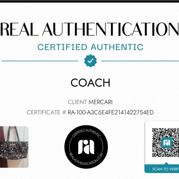 Coach | Bags | Authentic Coach View Certification | Poshmark